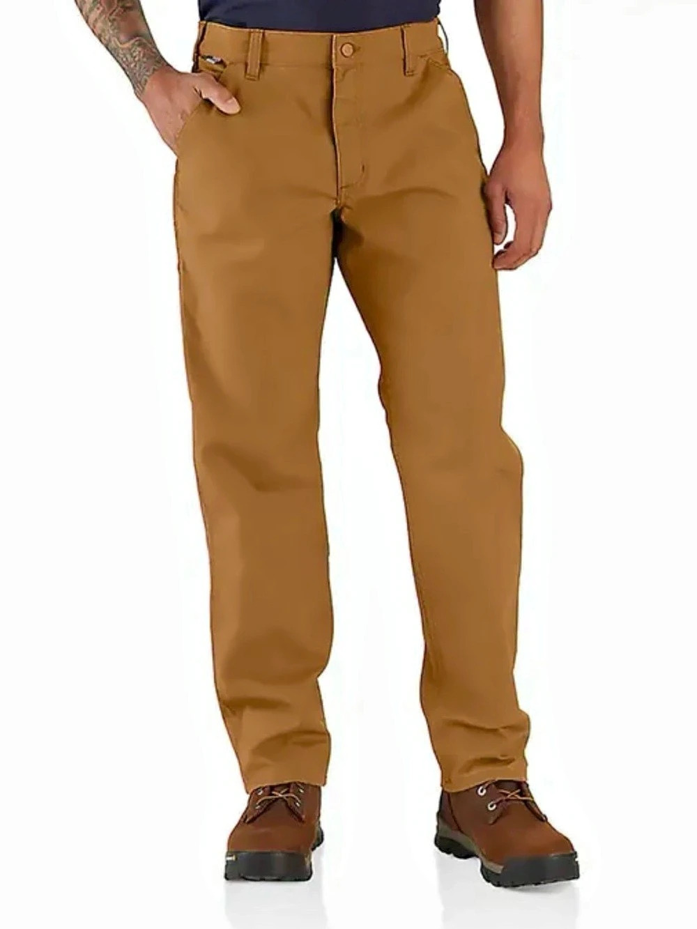 Carhartt Rugged Flex Relaxed Fit Duck Utility Work Pant Brown
